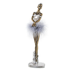 Figurine Décorative Alexandra House Living Blanc Argenté Acrylique Plastique Mélamine Ballerine