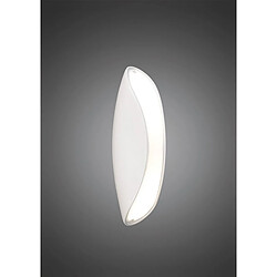 Luminaire Center Applique murale Pasion 2 Ampoules E27, blanc brillant/arylique blanc/chrome poli