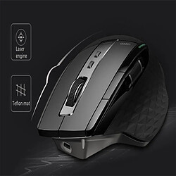 Universal Souris sans fil multimode rechargeable entre Bluetooth 3.0/4.0 et 2.4G Commutateur 3200 ppp 4 connexions de périphériques