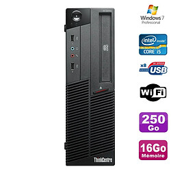 PC Lenovo Thinkcentre M90P 5864 Core i5-650 3.2GHz 16Go 250Go Graveur WIFI W7 · Occasion 