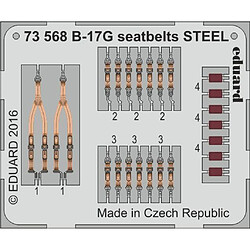 B-17G seatbelts STEEL for Airfix - 1:72e - Eduard Accessories 