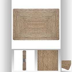 Atmosphera, Createur D'Interieur Tapis jute "Histoire Naturelle" 60 x 90 cm Atmosphera pas cher