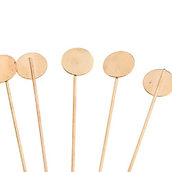 Avis 10 Pièces Revers Bâton Broche Cravate Chapeau écharpe Insigne Broche Avec Plateau Pad Bricolage 7 Cm