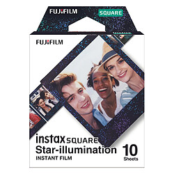 Pack de 10 films Fujifilm Instax Square Mono Star illumination