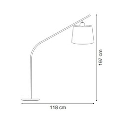 Ideal Lux Lampadaire à 1 lumière noir, E27 pas cher