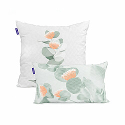 Happy Friday Housse de coussin HappyFriday Blanc Corymbia Multicouleur 2 Pièces