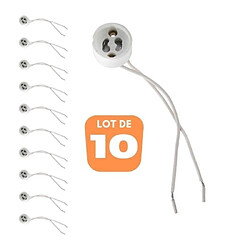 HOROZ ELECTRIC Lot de 10 Douilles GU10 pour ampoule LED ou halogène