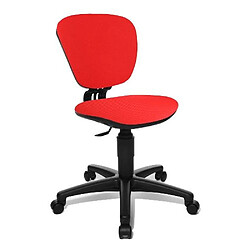 Topstar Siège de bureau enfant / Siège pivotant HIGH KID, tissu noir / rouge 