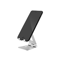 Eko Support de Table Pliable pour Smartphones et Tablettes Rotatif à 270° Argent