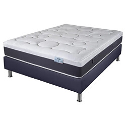 Ebac Matelas ressort + Sommier SP18 Volcan 140x190 Rueda - Hauteur 27 cm - Soutien ferme