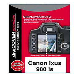 DigiCover Protection d'écran Premium pour Canon Ixus 980IS