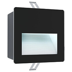 EGLO Applique Murale Encastrable Extérieur Led Blanc, Noir IP65