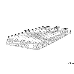 Beliani Matelas à ressorts ensachés équilibré 160 x 200 cm SPLENDOUR