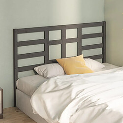 Avis Maison Chic Tête de lit scandinave,Meuble de chambre Gris 146x4x104 cm Bois massif de pin -MN30485