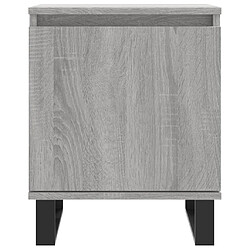 Maison Chic Lot de 2 Tables de chevet,Table de nuit,Table d'appoint pour salon sonoma gris 40x30x50cm bois d'ingénierie -MN97994 pas cher