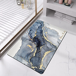 LUUCOZK Tapis de bain antidérapants absorbants à séchage rapide, décoration de salle de bain, motif 9-45x70cm 