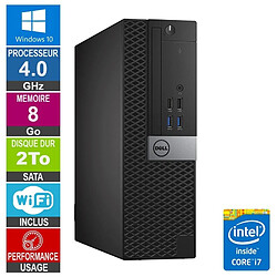 Dell Optiplex 5040 SFF i7-6700 4GHz 8Go/2To Wifi W10 · Reconditionné 