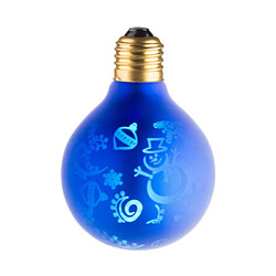 Magneticland Ampoule Lampe Déco Neige et Bleu G80 E27 