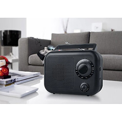 New One radio Portable AM FM Noir Mat 