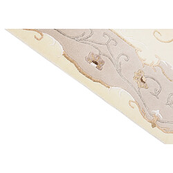 Avis Vidal Tapis de laine 241x175 beige Darya