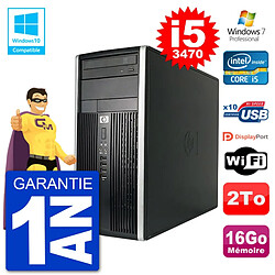 PC HP 6300 MT Intel Core i5-3470 RAM 16Go Disque 2To Graveur DVD Wifi W7 · Occasion 