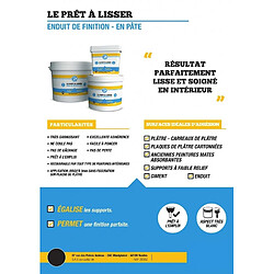 Enduit de lissage et de finition - Prêt à poser - SIM - 1.5 kg - SIM