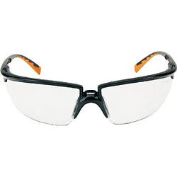 3M Solus 1 Paire de lunettes de protection Revêtement DX transparent Monture Noir/orange