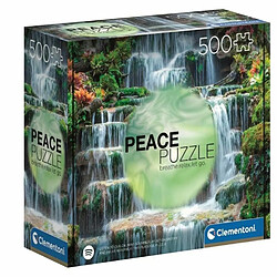 Clementoni- Peace The Flow 500 pièces, paysages, Puzzle Relaxant, Divertissement pour Adultes-fabriqué en Italie, 35117, Multicolore, Medium