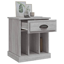 Maison Chic Table de chevet,Table de nuit,Table d'appoint pour salon sonoma gris 43x36x50 cm -MN74212 pas cher