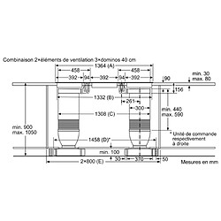 Hotte plan de travail 600 m³/h inox - lf16va570 - SIEMENS