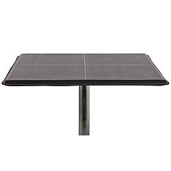 Mendler Table de bar / table haute Chicago, avec repose-pied, 63x63x110cm ~ noir