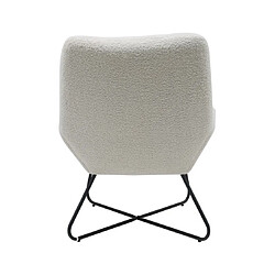 Acheter PRO LIVING Fauteuil Bouclette blanc