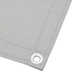 Avis vidaXL Écran de balcon gris clair 120x500 cm 100% polyester oxford