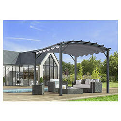 Avis Pergola arche en acier 11.22 m² gris - per3433gn - HABRITA