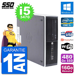 PC HP Compaq Pro 6300 SFF Intel i5-3470 RAM 16Go SSD 480Go Windows 10 Wifi · Occasion 