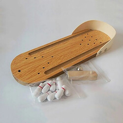 Totalcadeau Bowling miniature en bois table miniature