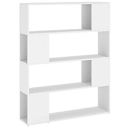 Maison Chic Armoire de livres - Bibliothèque - Séparateur de pièce Blanc 100x24x124 cm -GKD44037