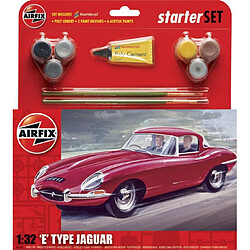 Starter Set Med "E" Type Jaguar (new) - 1:32e - Airfix