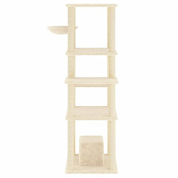 Acheter Arbre à chat avec griffoirs,niche pour chat en sisal Crème 154 cm -MN73654