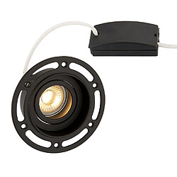 Saxby Downlight rond encastré noir 7W peinture noir mat