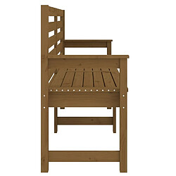 Maison Chic Banc de jardin | Banquette de jardin | Chaise Relax marron miel 159,5x48x91,5 cm bois de pin massif -MN45099 pas cher