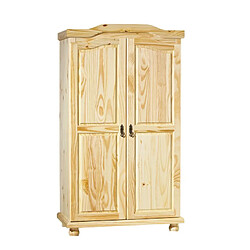 But Armoire 2 portes AUTHENTIC en pin massif Naturel vernis