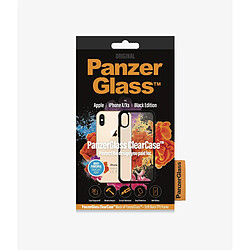 PANZERGLASS - Coque Transparente avec Bord Noir pour iPhone X/Xs