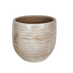 Cache-pot Romimex Beige Céramique 27 x 26 x 27 cm 