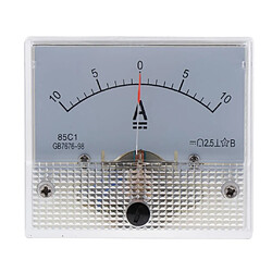 Ampèremètre Analogique à Compteur CC Ampèremètre Jauge De Courant 85C1 0-10A