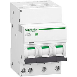 disjoncteur - schneider acti9 idt40t xa - 4 pôles - 40a - courbe c - 6 ka - schneider electric a9pa2740