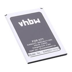 vhbw Li-Ion batterie 3000mAh (3.8V) pour téléphone Doogee T7, T7 Pro