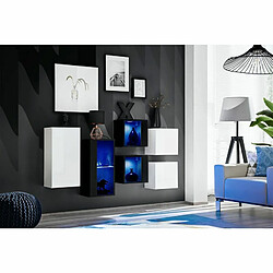 Paris Prix Meuble de Rangement Switch IV 320cm Blanc & Noir