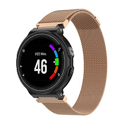 Wewoo Bracelet pour montre connectée milanais de Garmin Forerunner 235 22cm Or 