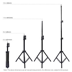 Avis Wewoo Support de montage sur trépied de 1,6 m de hauteur pour les kits de diffusion en direct Vlogging Video Light